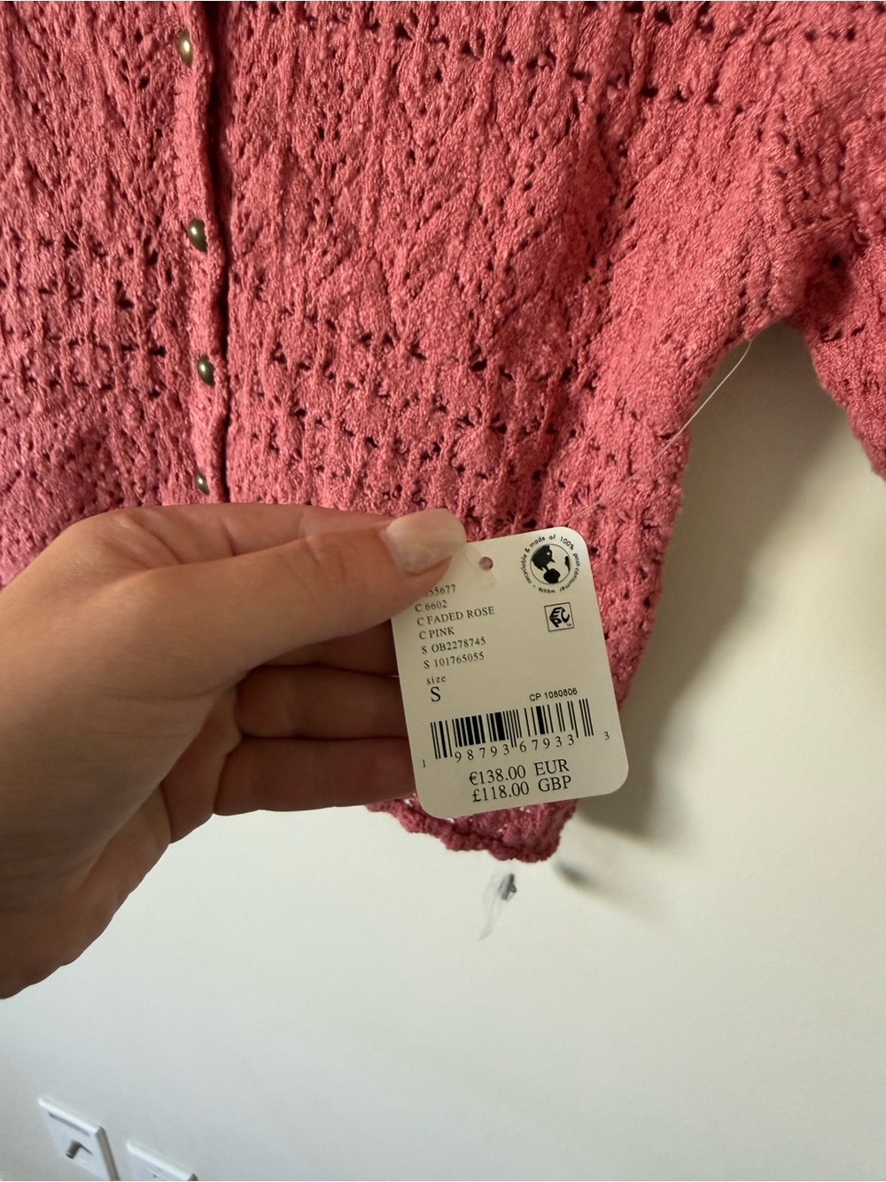 Free People Daylight Cropped Cardigan Small - Picture 5 of 6